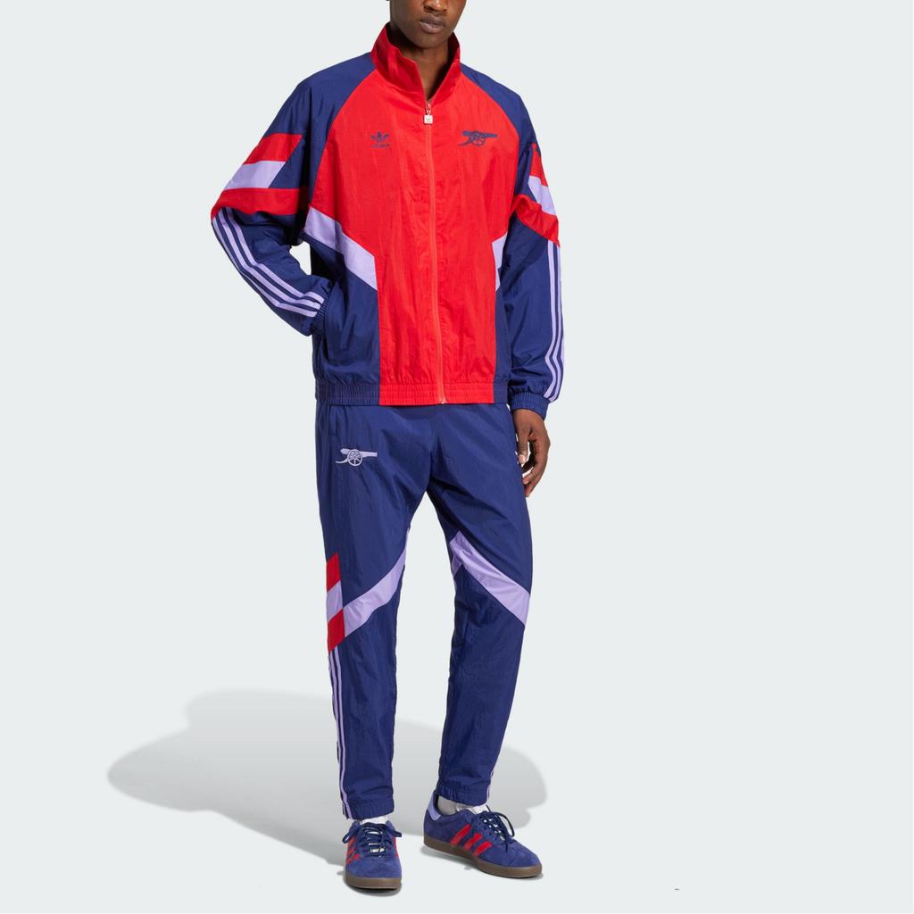 Adidas Originals Track Top Arsenal Casual Comfortable Loose Fit Jacket Men Jackets Light-Crimson Night-Sky-Blue IS6503
