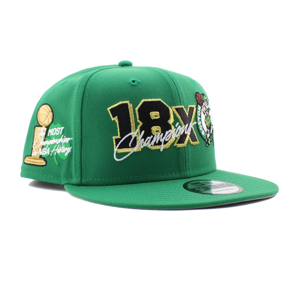 [New Era] Cap 9FIFTY Snapback Boston Celtics 18X NBA CHAMPIONS MOST IN HISTORY SNAPBACK CAP KELLY GREEN BOSTON CELTICS (Boston Celtics (BOSTON