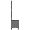 Planter with Trellis and Wheels Light Gray 40 x 40 x 149 cm PP