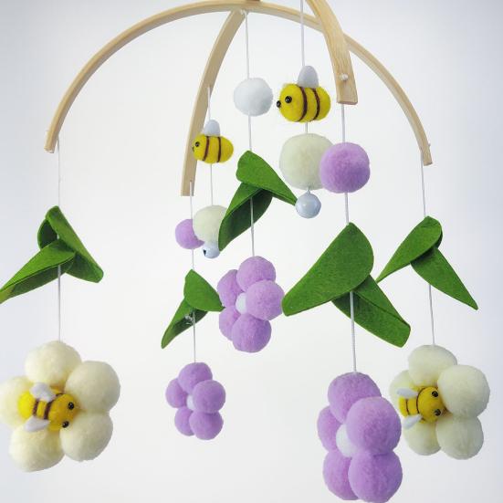 Игрушка-успокоитель Привлекательные яркие цвета Премиум Мультяшные детские мобили для кроватки Погремушка