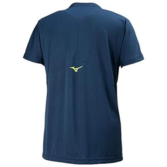 Mizuno Volleyball Practice Short Dress Size Small Shirt, Sleeve, Moisture-Wicking, Quick-Drying, Deodorizing, Unisex, V2MA8081, Navy,