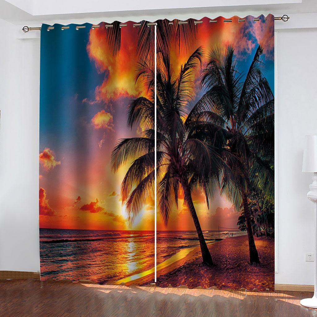 HUANZHUANG Woods and Trees Curtains 2 Panel Kids Boys Girls Living Room Bedroom Home Winodw Decor Бесплатная доставка Бесплатная доставка