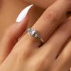 Elegant CZ Couple Ring for Women Men Silver Rose Gold Color Honeycomb Wide Band Matching Jewelry Anniversary Gift Accessories