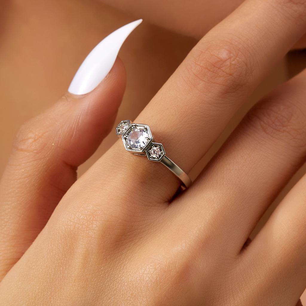 Elegant CZ Couple Ring for Women Men Silver Rose Gold Color Honeycomb Wide Band Matching Jewelry Anniversary Gift Accessories