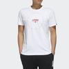 adidas Adi Clk T Повседневная спортивная дышащая влагоотводящая футболка с короткими рукавами мужские топы белые FM6059
