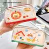 Can Stand Cartoon Pen Bag INS Multi-layer Stationery Bag Lovely Pencil Storage Bag  Back To School