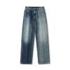 Loose Straight Jeans for Men's American Retro Wide-leg Niche Casual Trousers