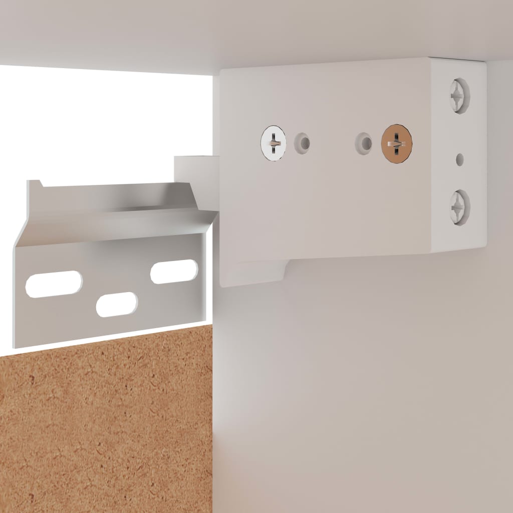 Lyon Corner Wall Mounted Cabinet in Sonoma Oak Finish 57 x 57 x 60 cm Engineered Wood