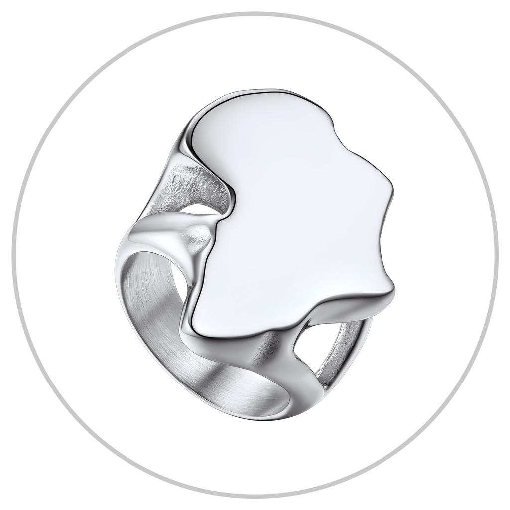 Большие кольца в виде карты Африки из нержавеющей стали для мужчин и женщин, сплошные / с вырезами, печатки с картой африканских стран, унисекс, ювелирный подарок