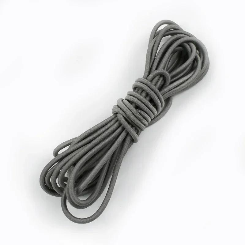 5/10/20 м 4 мм Многоцветная эластичная лента Круглая резинка для волос Банджи Шнурок для шляпы Резинки Одежда Пружинный шнур Швейная косая бейка