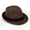 Соломенная шляпа Trilby Sun Hat Мужская женская летняя Панама Дизайнерская пляжная шляпа Fedora
