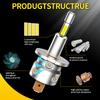 1PC/2PC H3 55W Mini H3 LED Car Headlight Bulb Light New 360° Canbus 30000LM Light for Car Turbo Size Headlamp 6500K 12V With Fan