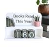 Счетчик прочитанных книг в этом году Книжный трекер Полка Украшение Держатель для книг прочитанных в этом году для дома Библиотекаря Класса Женщин Мужчин Ребенка