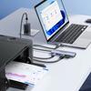 SAMZHE 5Gbps USB-A/C Aluminum Alloy Extender 4 USB 3.2 Ports Type-C 3.0 Splitter Multi-Interface Hub Adapter in Stock