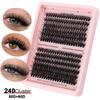 240 Пучков D Песня Одиночные Пучки Накладные Ресницы 30D100Ddiy Сегментированное Наращивание для Удлинения Натуральных Густых Волос
