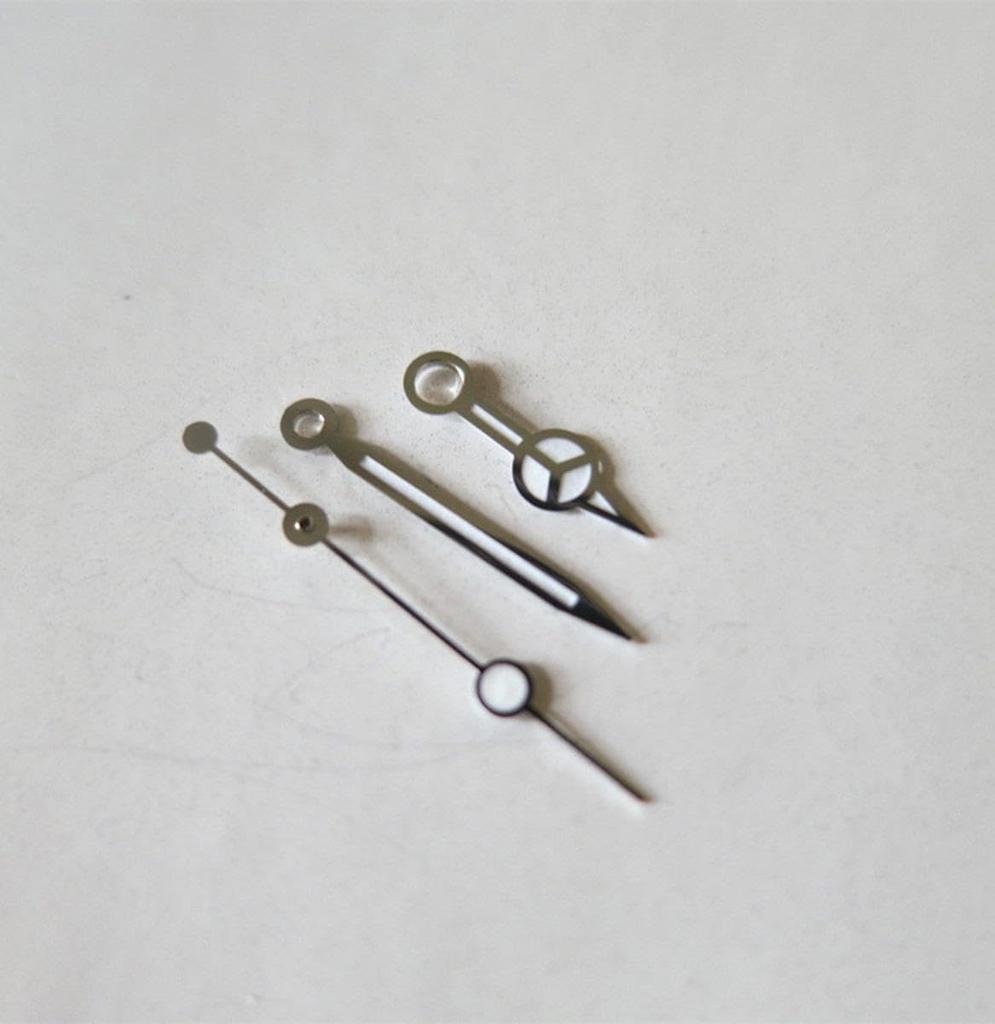Replacement 3 PCS Silver Plated Watch Hand Kit Watch Movement Parts for ETA 2824 for Submariner for Tudor
