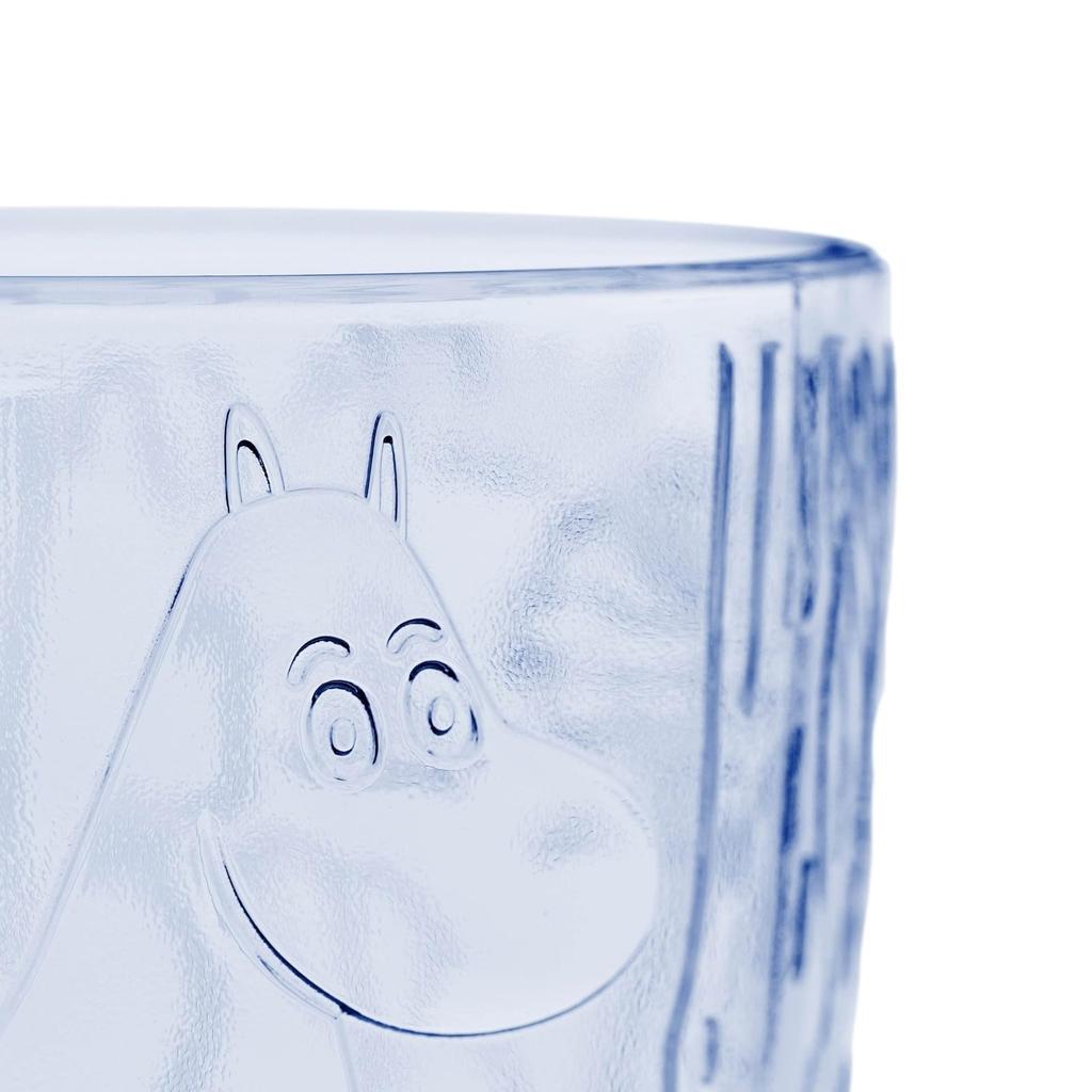 [Officially Imported] Moomin Arabia Glassware Collection Pair of Tumblers, Aqua Blue, 280ml
