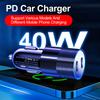 PD 40W USB автомобильное зарядное устройство Quick Charge 3.0 Type C быстрая зарядка автомобильные адаптеры для iPhone Xiaomi Samsung зарядное устройство для мобильных телефонов в автомобиле