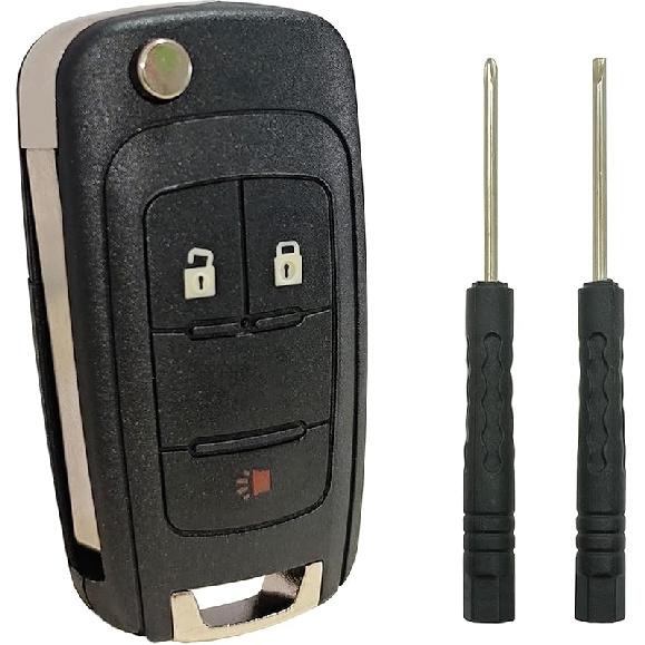 Замена корпуса брелока подходит для Chevy Cruze Malibu Equinox Sonic Impala GMC Terrain Buick Regal Lacrosse 2010 2011 2012 2013 2014 2015 2016