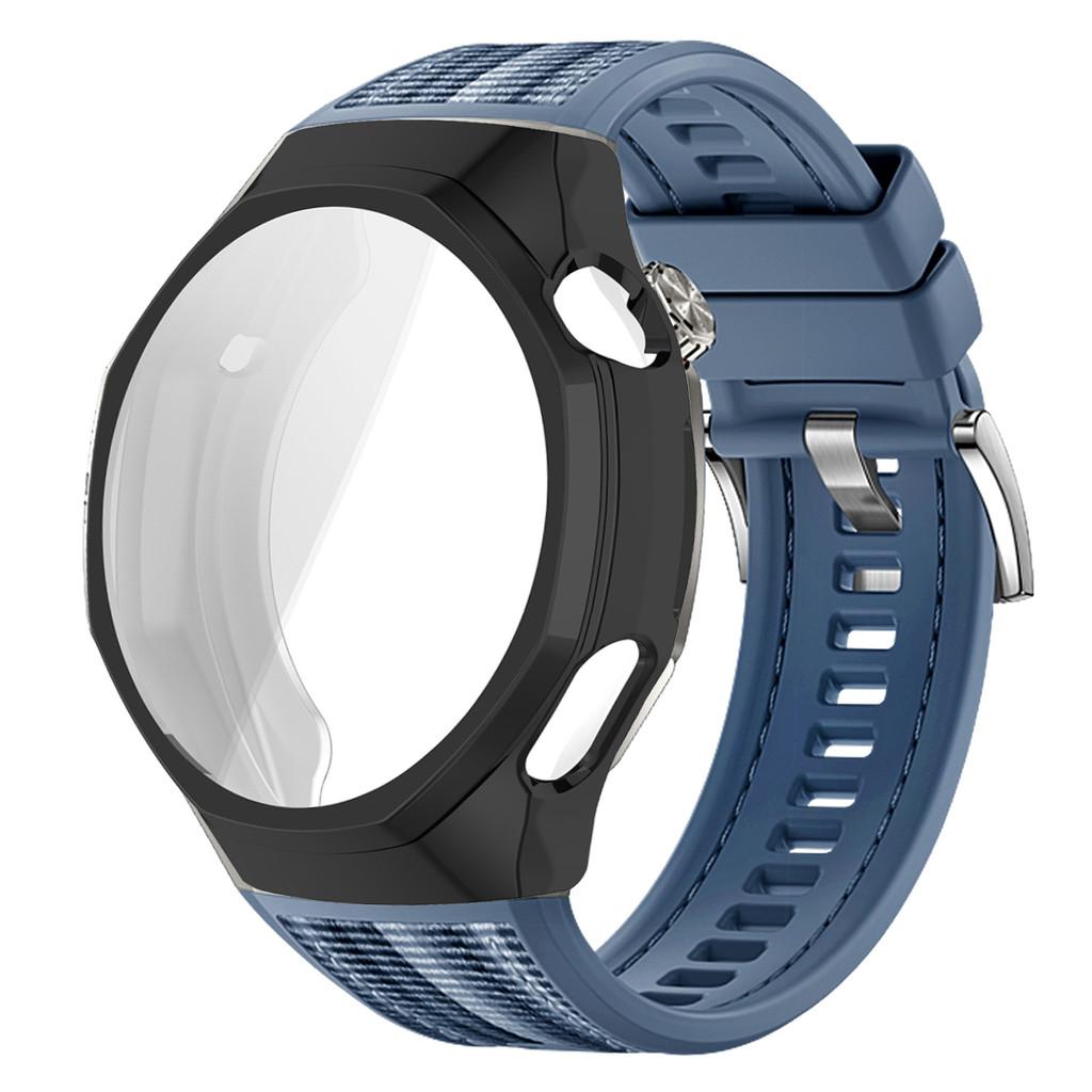 TPU Soft Case+Silicone Sport Woven Bracelet Band With TPU Protector Bumper Shell Cover For Huawei GT6 Pro 46mm