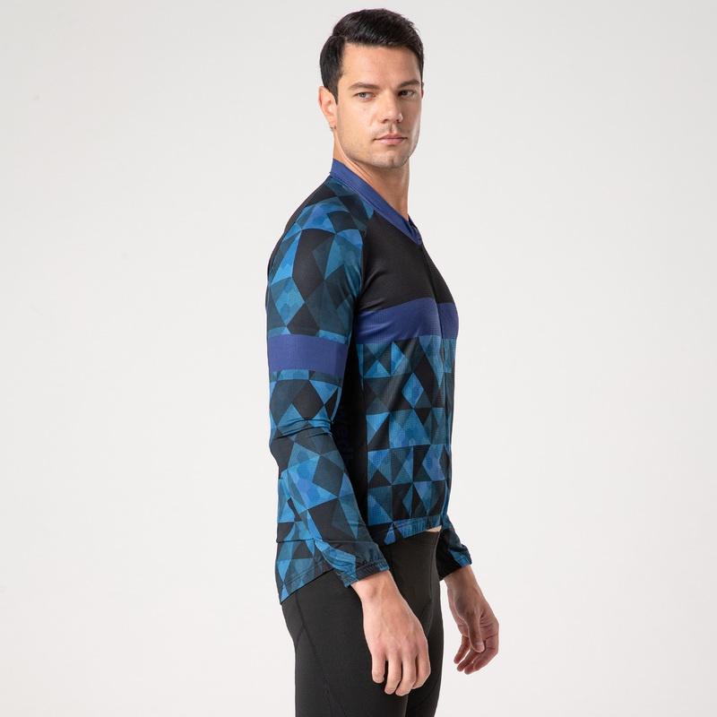 Дышащие велосипедные майки, комплект одежды для велоспорта, быстросохнущая мужская велосипедная одежда с длинными рукавами, костюм, колготки