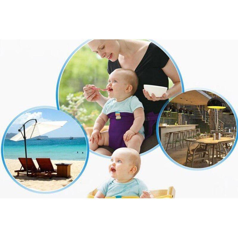1 шт. Портативный детский стульчик для путешествий, складной, моющийся, детский обеденный столик, высокий чехол для сиденья, ремень безопасности, аксессуар для кормления и ухода за ребенком