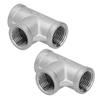 2 шт. из нержавеющей стали марки 316 NPT 1/2?150T Тройник-адаптер Соединитель Резьбовые Литые Трубные Фитинги