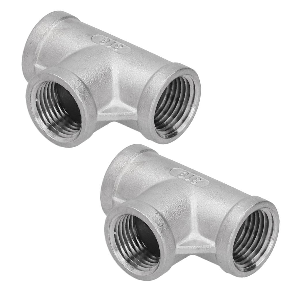 2 шт. из нержавеющей стали марки 316 NPT 1/2?150T Тройник-адаптер Соединитель Резьбовые Литые Трубные Фитинги