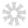 Пластиковые клипсы для пустышек, держатель-клипса для подтяжек с захватом для пустышек, для нагрудников (Упаковка 10 шт.,