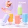 Squeeze Silicone Refillable Bottles 60/90ML Shampoo Sub-Bottling New Lotion Container Travel