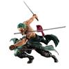 One Piece Action Figure Gk Roronoa Zoro Threeknife Skill Battle Ver 17cm Pvc Anime Model Collection Exquisite Decoration Figma