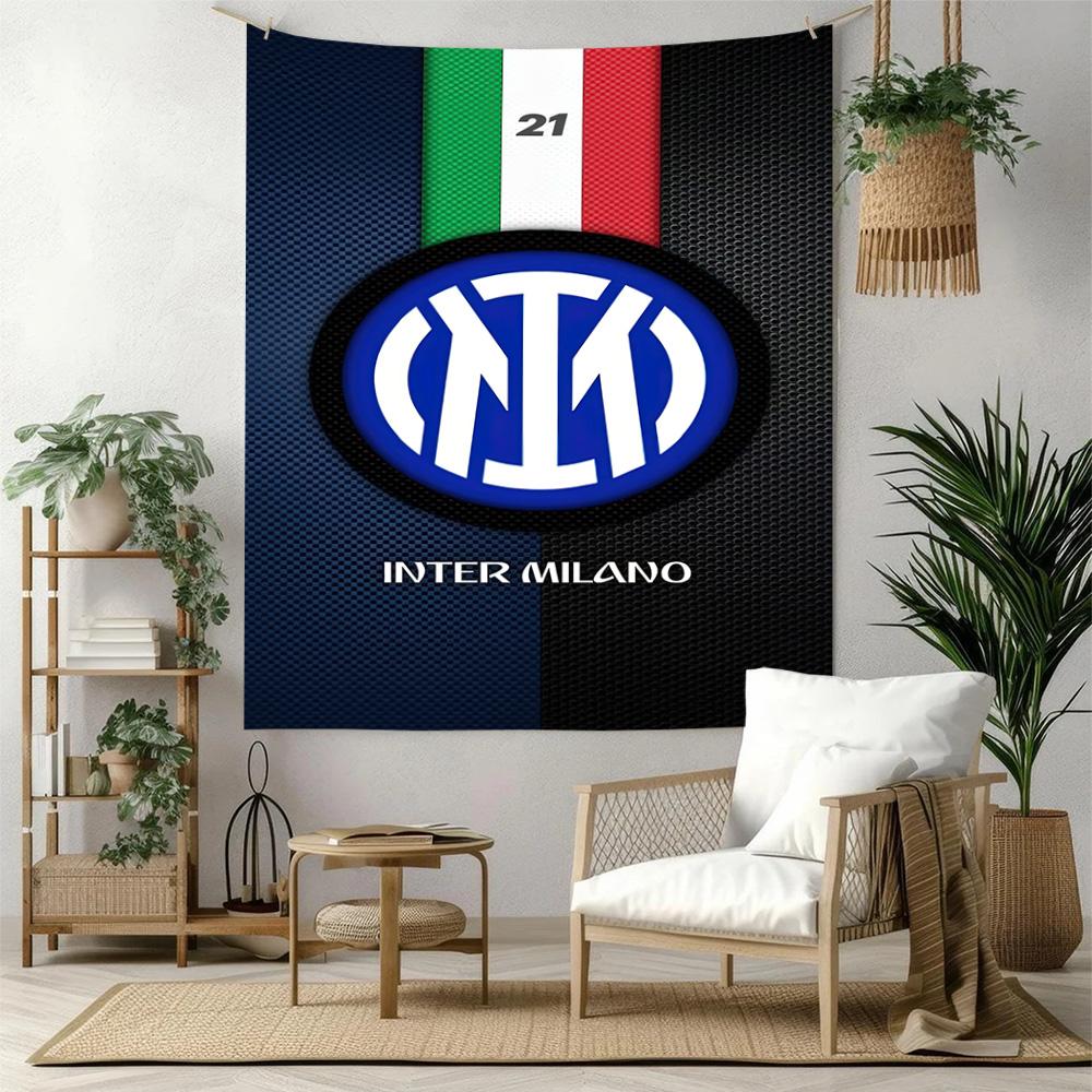 Inter Milan Wall Decor Tapestry Art For Pet Memorial Birthdaywedding Party Backdrop Family Gift