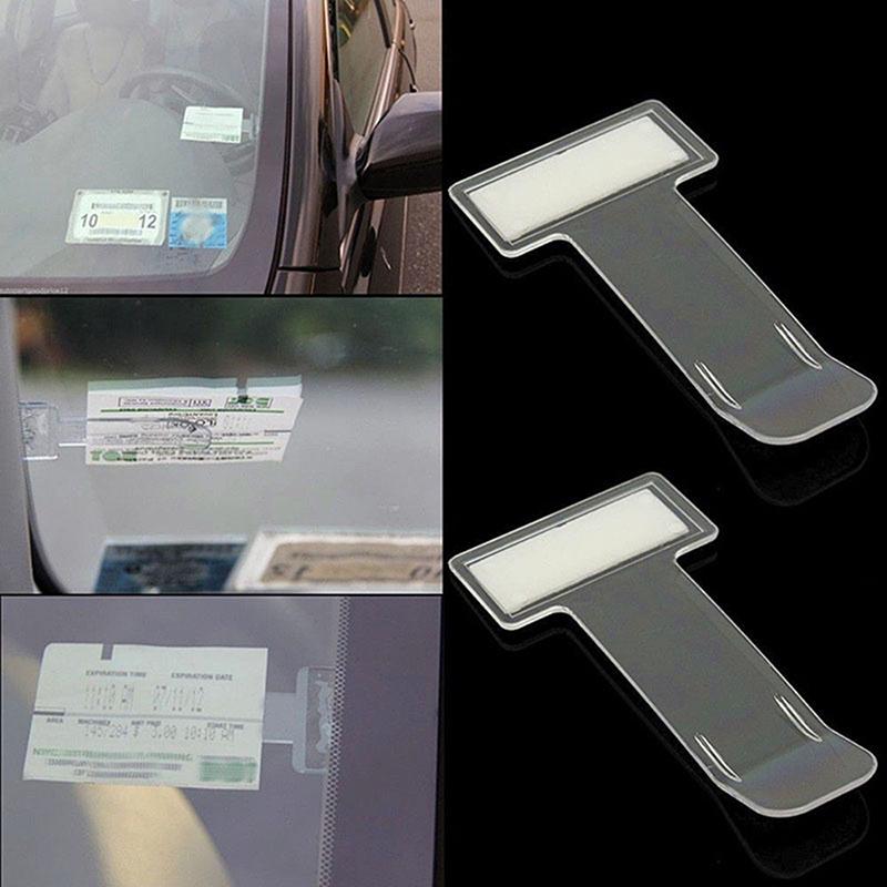 Car Vehicle Parking Ticket Permit Holder Clip Sticker Windscreen Window Kit