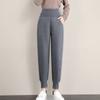 Зимние женские толстые теплые шаровары повседневные свободные спортивные штаны в корейском стиле с высокой талией женские джоггеры