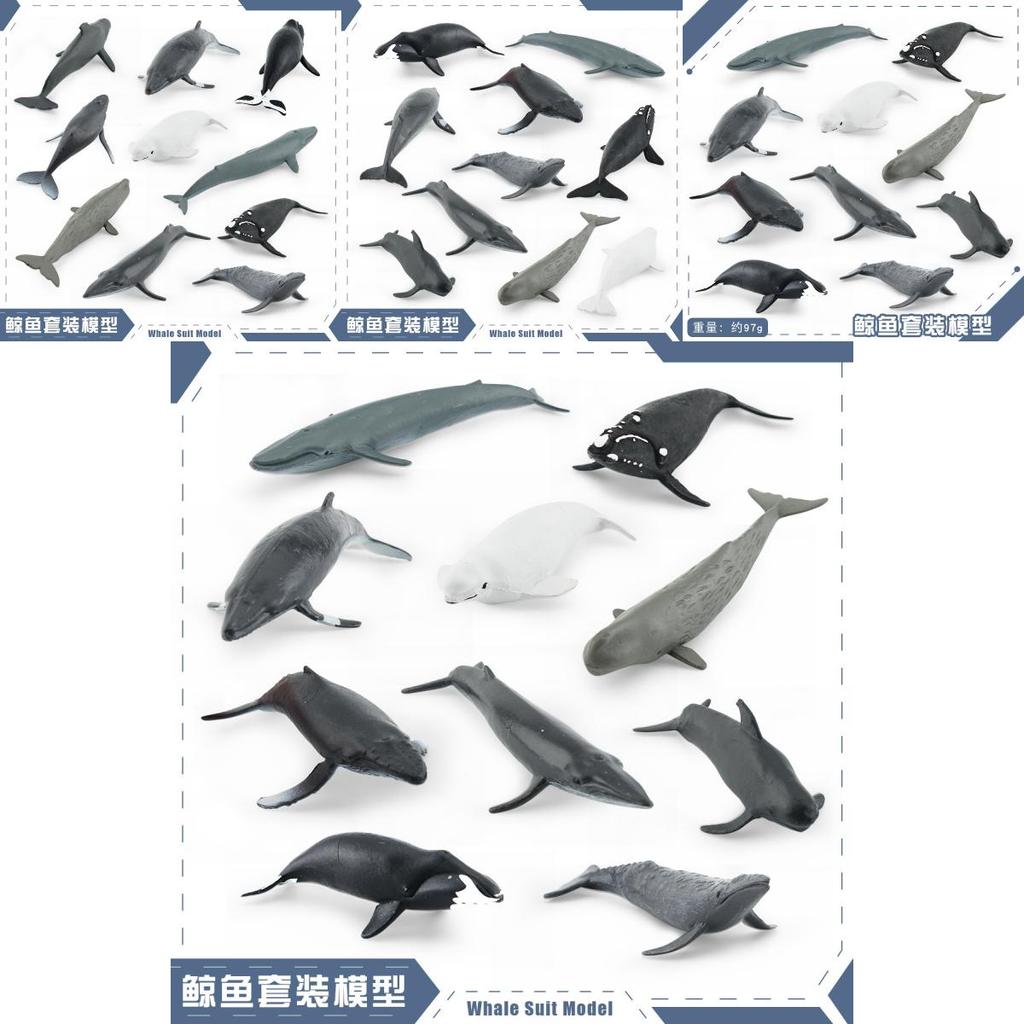 Морское Животное Белуха И Кит Реплика Модель Набор ПВХ Игрушка Для Декора Аквариума