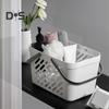 Портативная корзина для купания, пластиковая корзина для душа высокой плотности с влагонепроницаемой полостью, организация кухни в ванной