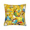 Pillow Cover SSimpsons Family Haunted House Halloween  Vintage Pillow Case For Sofa Bedroom Home Decor Pillowcases