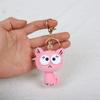 Handwoven Cat Pendant Cute Animal Keychain Knitted Mini Black Cat Pendant Bookshelf Decor Friends Gift