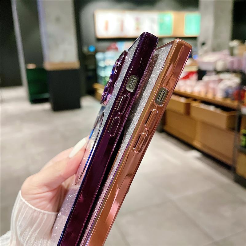 For iPhone 15 Pro Max Luxury Plating Magsafe Magnetic Frame Glitter Phone Case For iPhone 11 12 13 14 15 16Plus Protective Cover