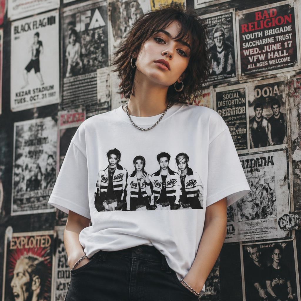 LNGSHOTS Kpop Мужская и женская футболка Хлопковая одежда Забавная футболка с коротким рукавом Подарок Футболки