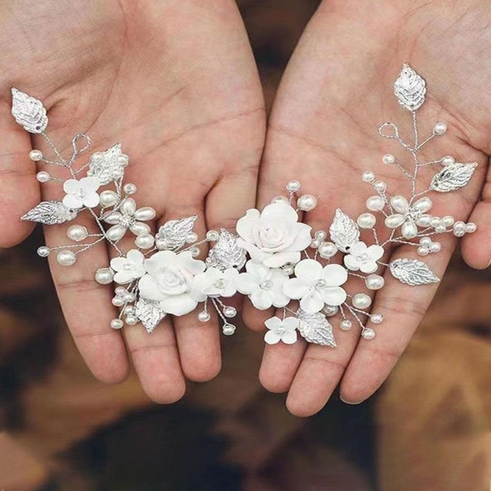 Rhinestone Bride Wedding Hair Vine Leaf Wedding Hair Accessories Jewelry Bridal Jewelry