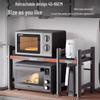 Extendable Double-Layer Countertop Microwave Oven Rack