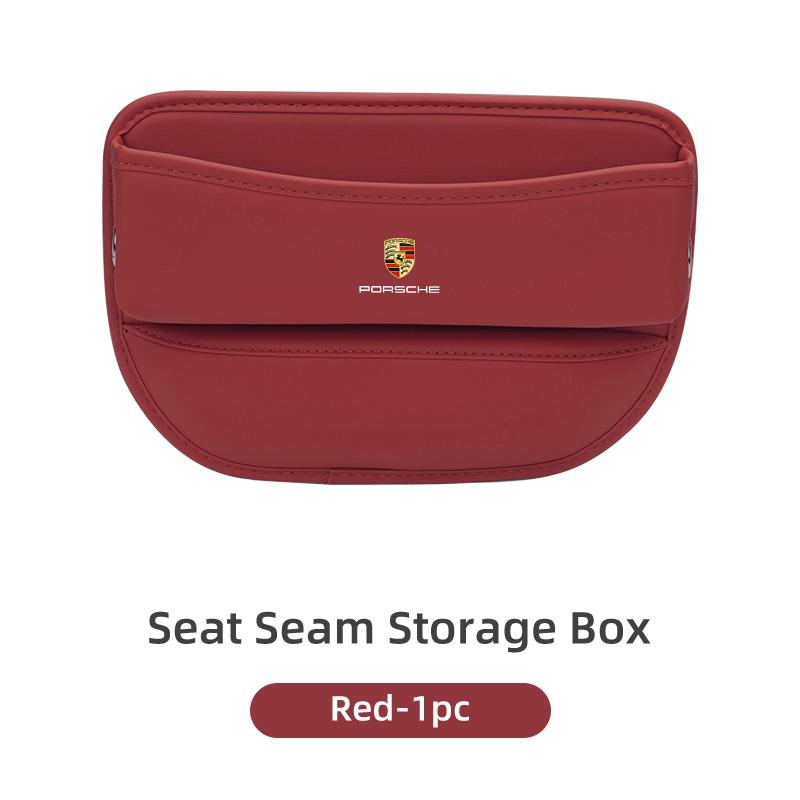 For Porsche Car Seat Gap Pocket Organizer Box Car Seat Slit Gap Filler Macan Cayman 911 918 996 997 991 968 Carrera-GT