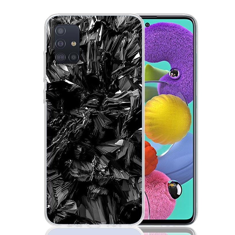 Чехол для телефона с узором из кованого карбона для Samsung Galaxy A52 A51 A50S A12 A22 A32 A72 A10S A30S A31 A71 Note 20 Ultra 10 Plus S10 Gal