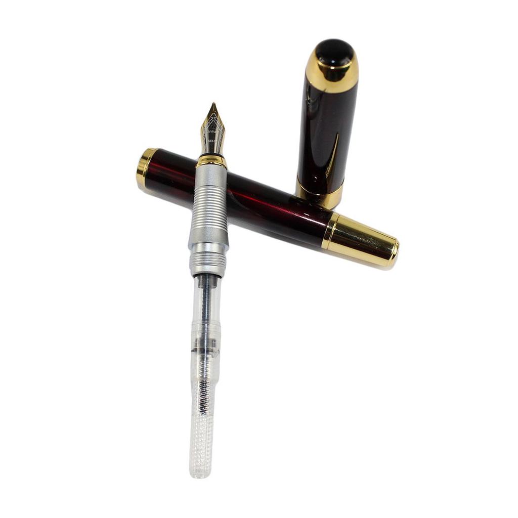 Перьевая ручка Gullor Jinhao 250 Темно-красный Волшебный Туман с золотым клипом