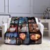Fashion EVA Queen Thin Blanket Beauty Art Pattern 3D Printing Blanket Flannel Portable Home Travel Office Blanket