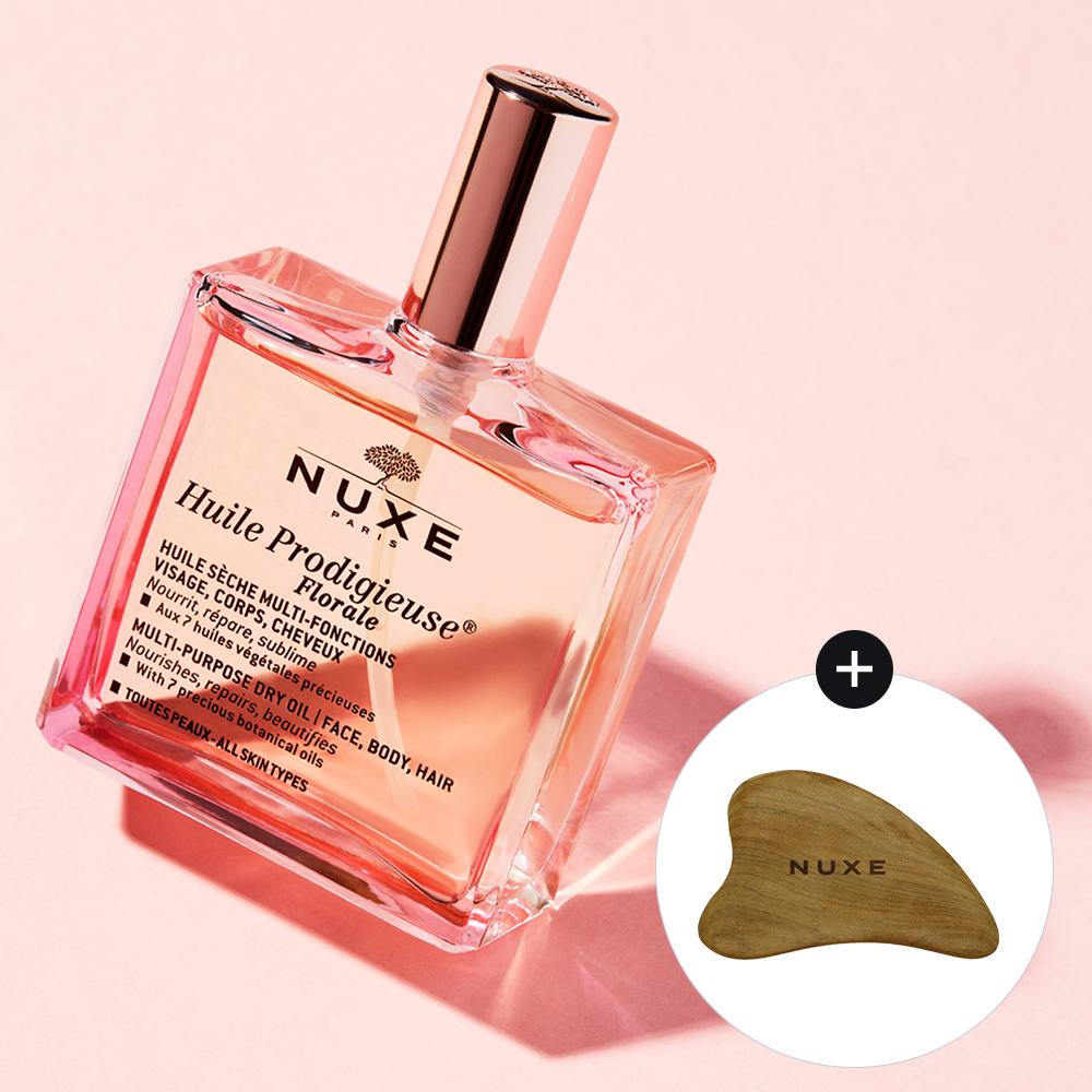 Масло Nux Multi Floral 50 мл + Деревянная гуаша