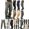 Comfortable Men's Cargo Pocket Work Pants For Casual Hiking And Outdoor Activities