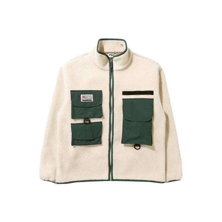 Fila Мужская куртка на молнии с флисовой подкладкой, куртки, бежевый, FS2PLD4E11X-LBE