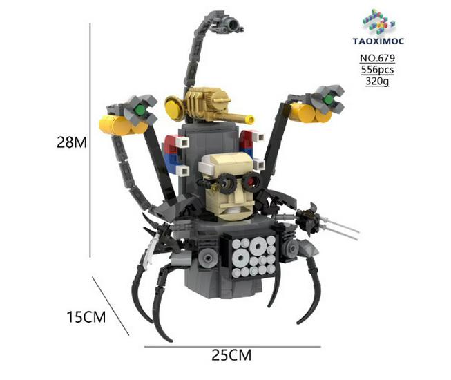 Titan Clockman and TV Man Figurine Building Blocks Set